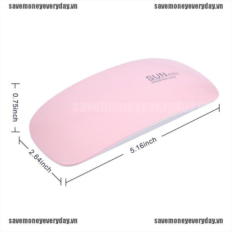 [Save] LED UV Nail Dryer Curing Lamp SUN mini 6W Light Portable Gel Based Polish dry [VN]