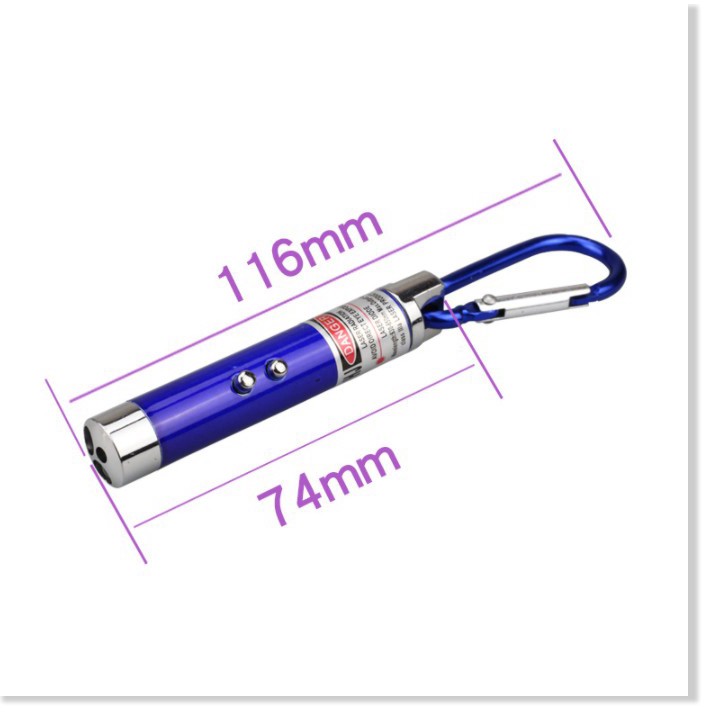 Móc khóa  ✳️Móc khóa đèn pin Led có thể soi tiền giả và chiếu laser có độ chiếu sáng mạnh, góc chiếu lớn 2701