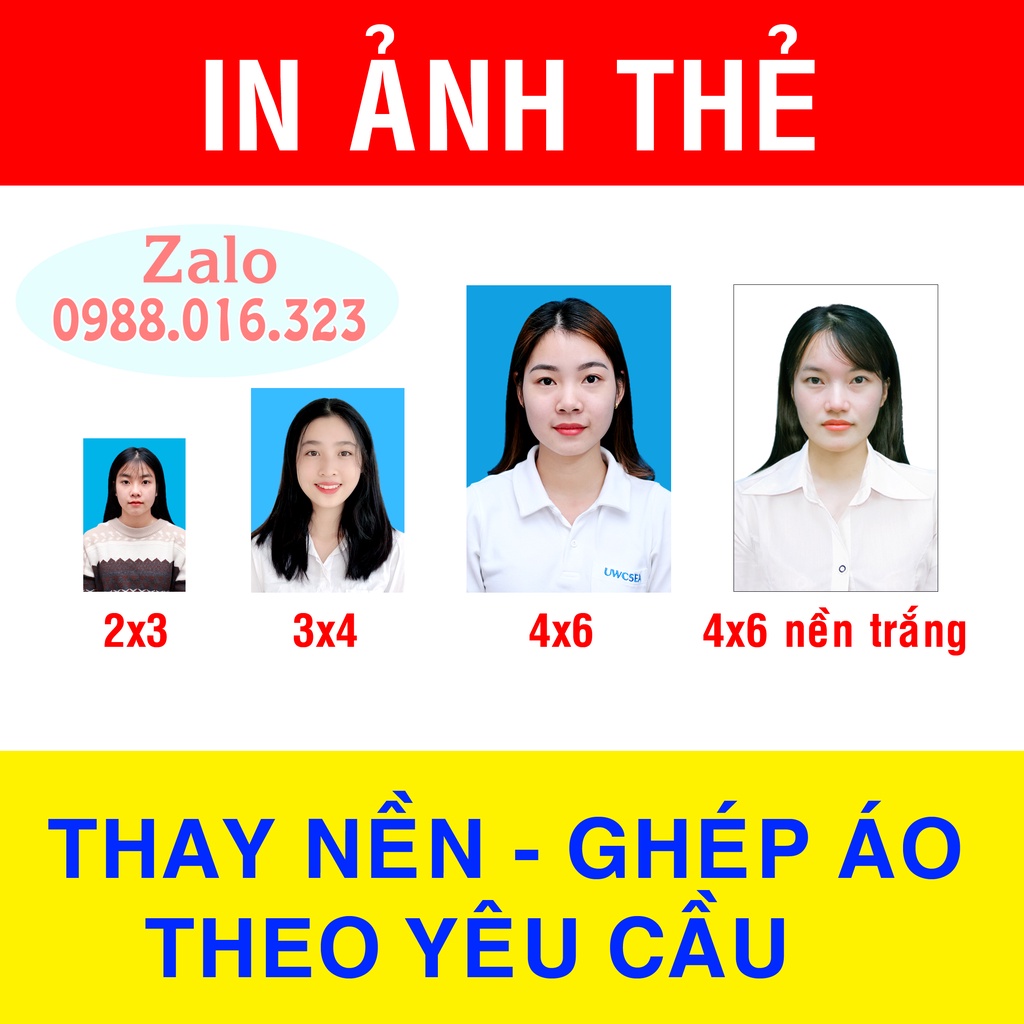 In Ảnh Thẻ 2X3 3X4 4X6 | Shopee Việt Nam