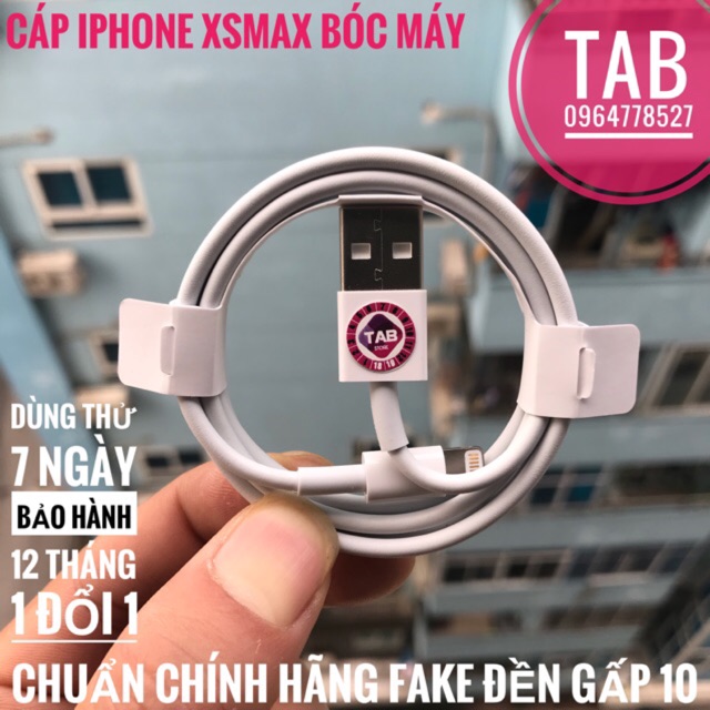 Cáp Lightning (Usb A to Lighting)  Zin Bóc Máy Chính Hãng -  Bảo Hành 12T