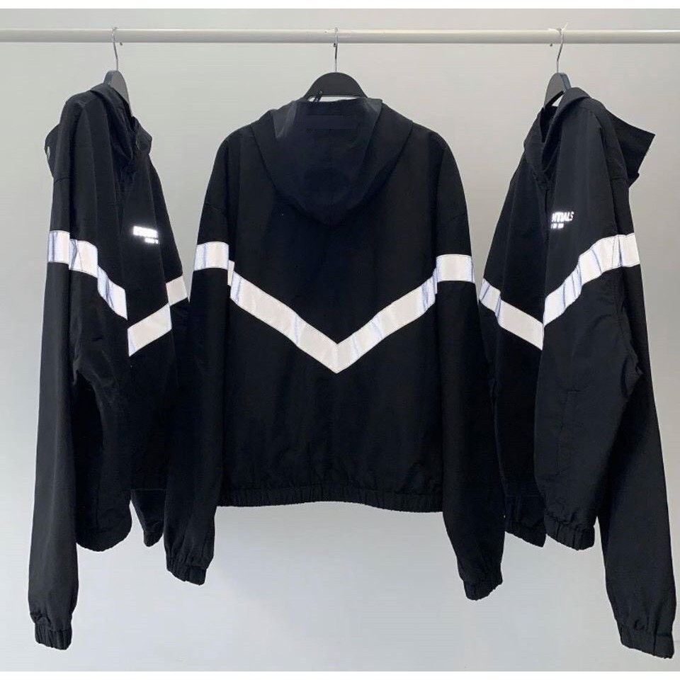 -HÀNG NHẬP KHẨU Áo Khoác Dài Tay Nam Nữ ESSENTIALS FEAR OF GOD Phản Quang Dù 2 Lớp Form Rộng Unisex Thời Trang Casual St