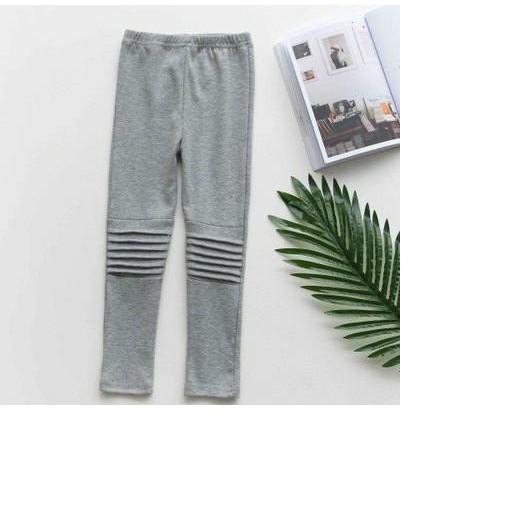 Quần legging bé gái thun cotton phối kiểu lạ hàng vnxk