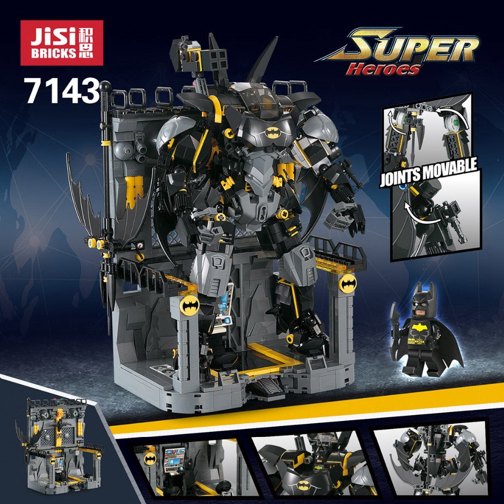 Lắp ghép Mô hình Super Hero Construction Decool 7143 BAT MECH NGƯỜI MÁY CỦA NGƯỜI DƠI