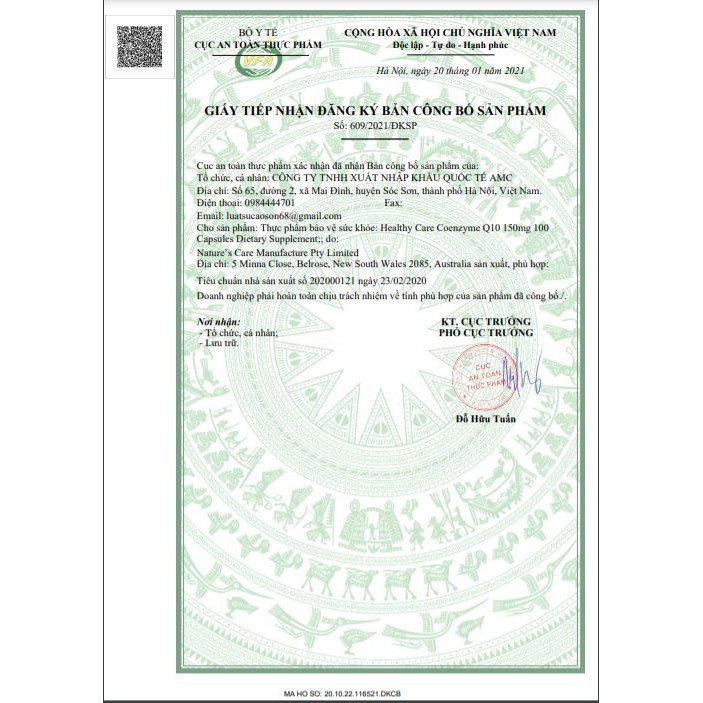 [MẪU MỚI] Bổ Tim Healthy Care CoEnzyme Q10 150mg 100 Viên Úc Chuẩn Chính Hãng | Thế Giới Skin Care