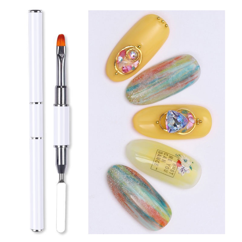 Cọ sơn móng tay UR SUGAR thiết kế hai đầu đa năng tùy chọn màu sắc