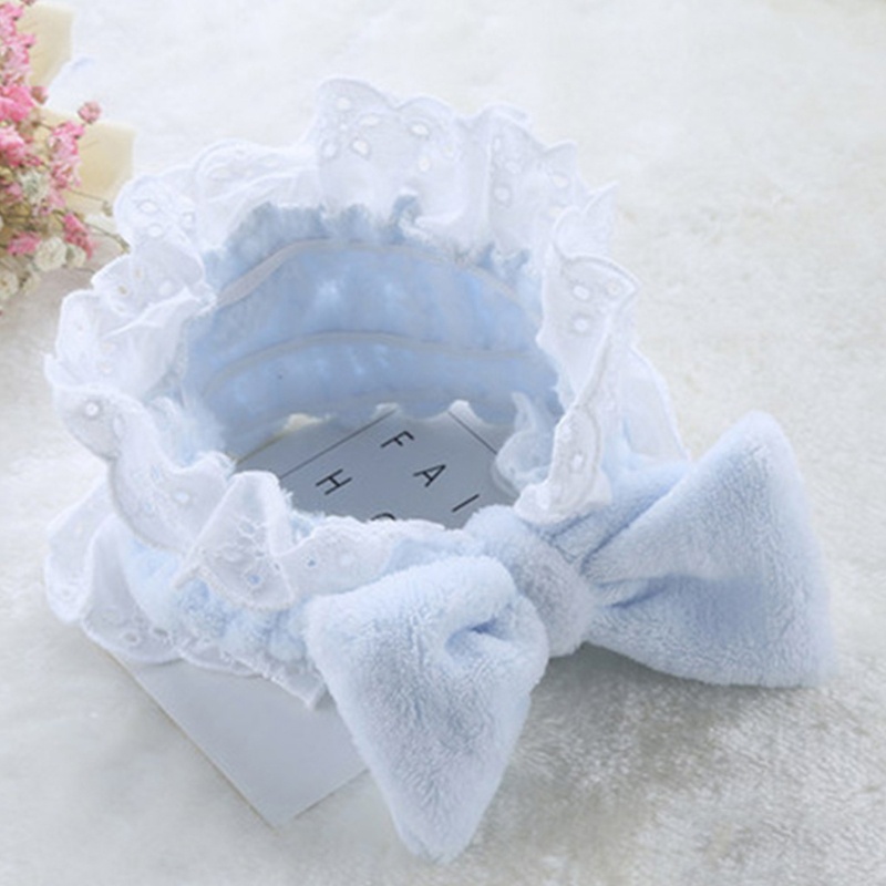 Băng Đô Ren Co Giãn Thắt Nơ Đáng Yêu Cho Nữ