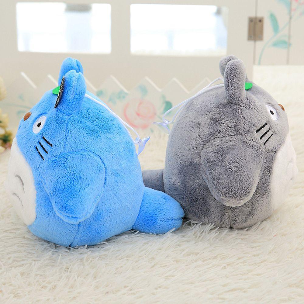 LANFY Totoro Nhồi Bông Mềm Mại Màu Xám Và Xanh Dương Dùng Làm Quà Tặng