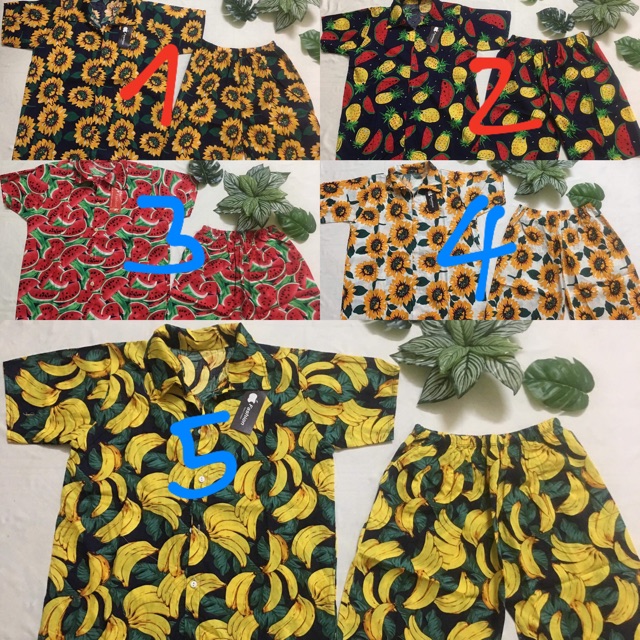 Bộ sơ mi hoa quả cực đẹp ( kèm ảnh thật) | BigBuy360 - bigbuy360.vn