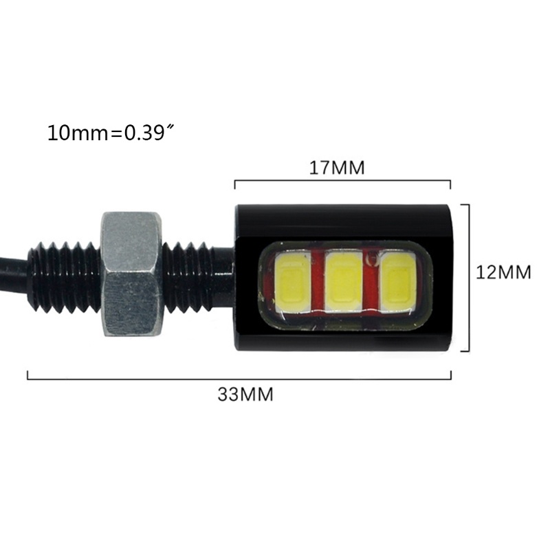 Đèn LED Tín Hiệu Thông Dụng Kèm Ốc Vít Cho Xe Máy / Xe Hơi