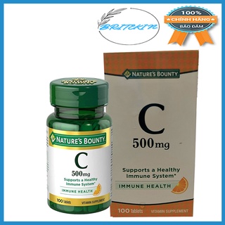 Viên Uống Bổ Sung Vitamin C Tăng Cường Miễn Dịch Nature's Bounty Vitamin C 500mg (100 Viên)