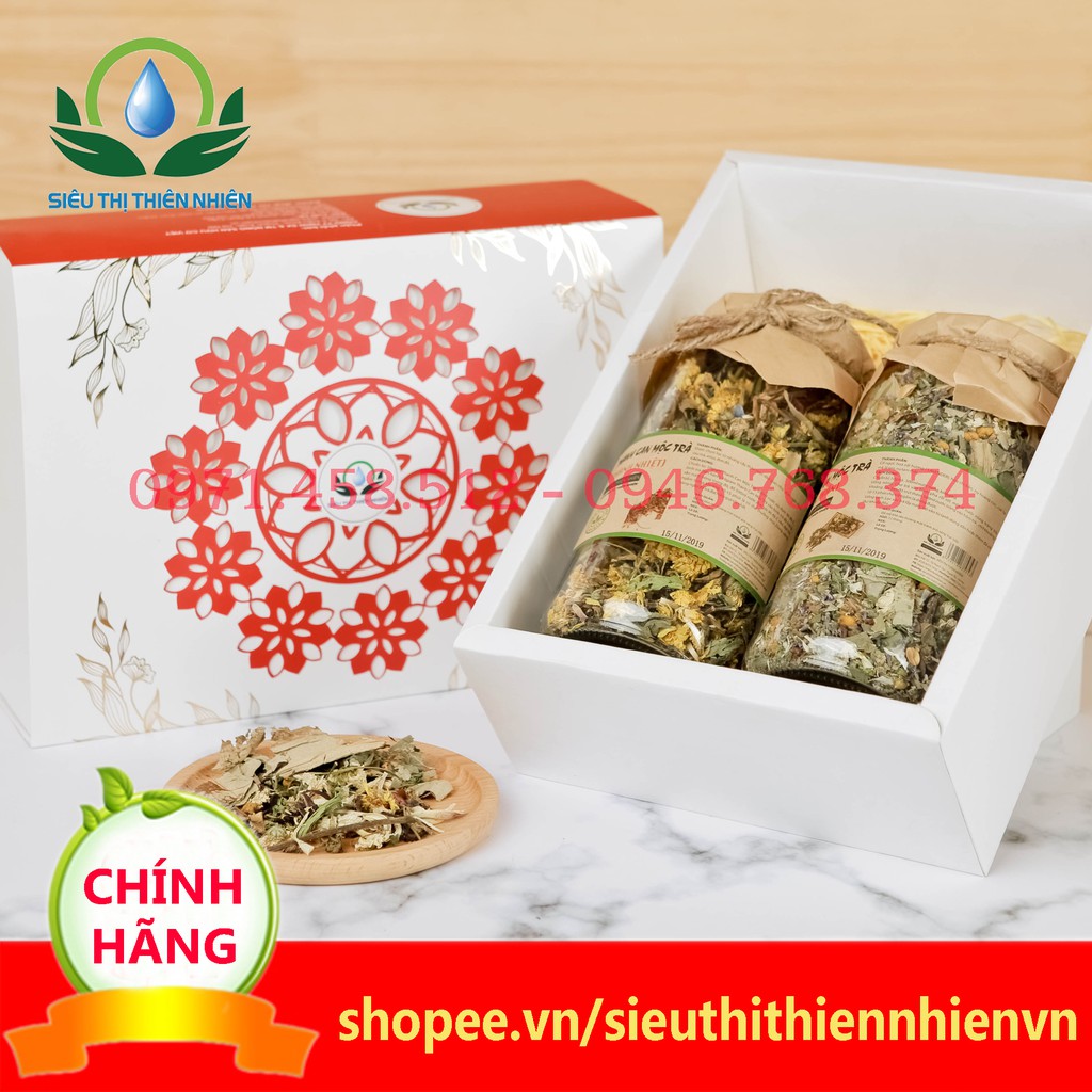 Set quà 4: Vô Ưu Mộc Trà -Thanh Can Mộc Trà (An thần, thanh nhiệt), quà biếu tết, quà sức khỏe, món quà thiên nhiên | BigBuy360 - bigbuy360.vn
