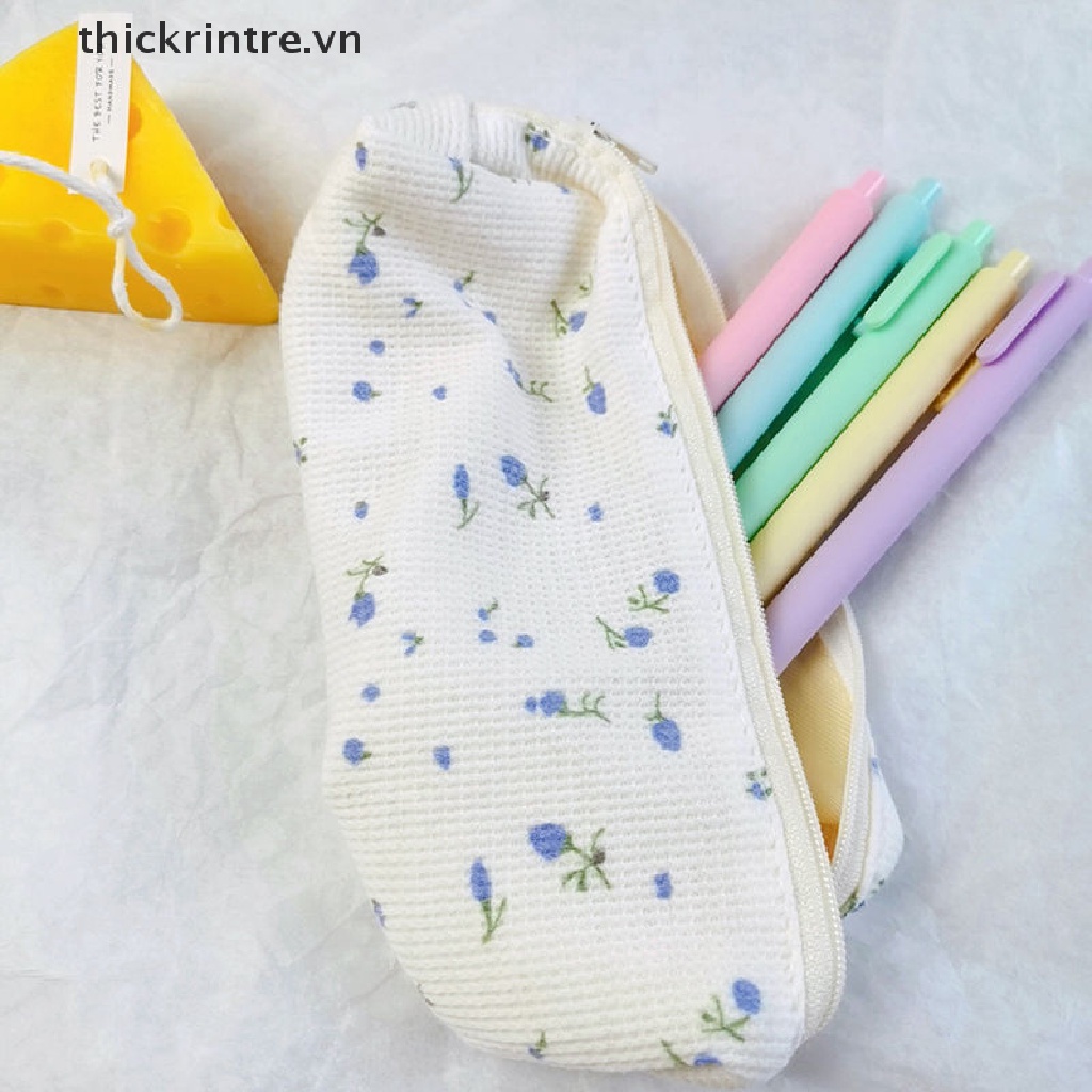 Túi Đựng Bút Chì Họa Tiết Hoa Xinh Xắn