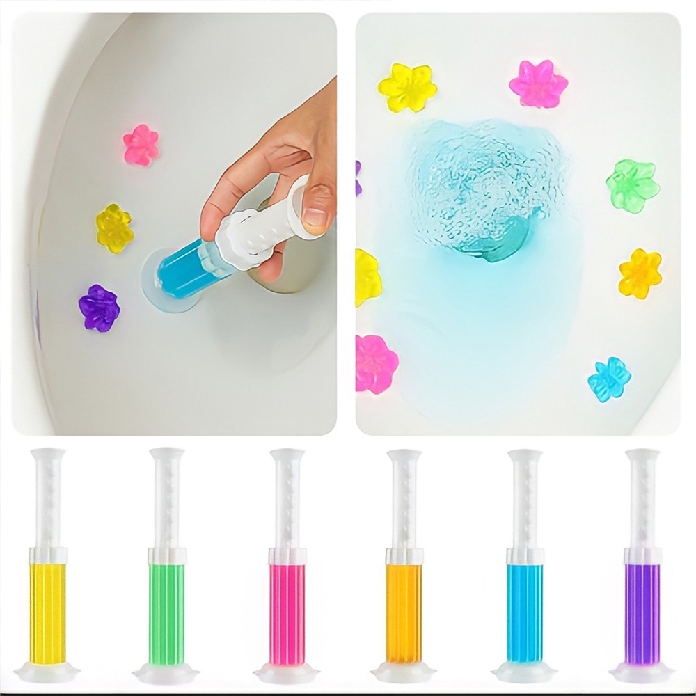 Gel khử mùi bồn cầu, hoa khử mùi thơm tự nhiên nhà vệ sinh 6 Màu hương - Gia Dụng BeenDecor