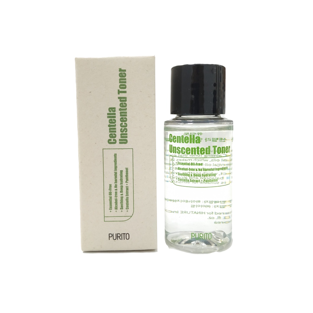 PURITO Toner Centella Chưa Mùi 30ml / Serum 15ml / Kem 12ml