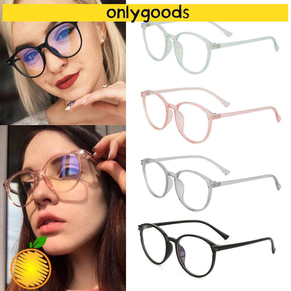 🎉ONLY🎉 Cool Optical Eye Glasses Reduces Eye Strain Anti-Blue Rays Vintage Eyeglasses Transparent Round Frame High-definition Ultralight Clear Lens Unisex...