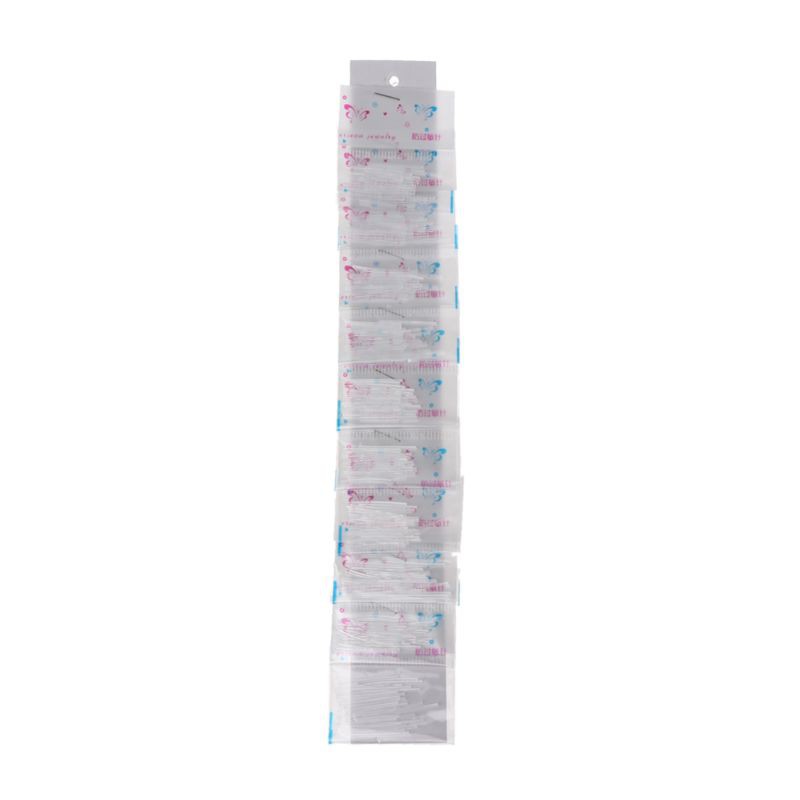 Set 250 Thanh Gài Lỗ Tai Bằng Nhựa Trong Suốt