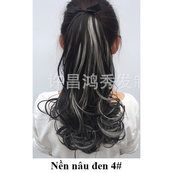 Tóc cột line Xám khói Sỉ 40k
