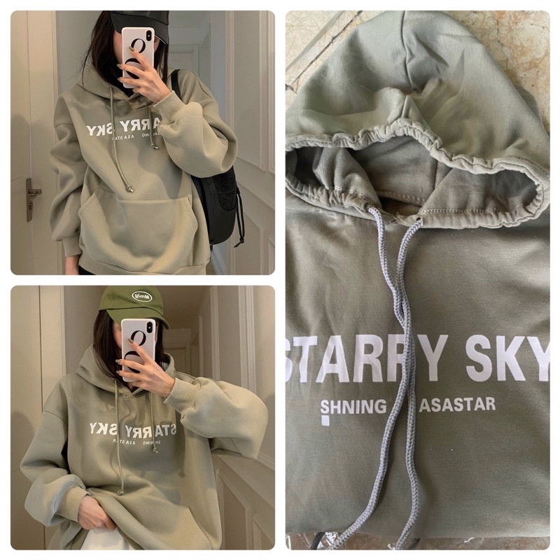 🌸 Sweater nỉ form rộng tay bồng kiểu dáng vintage cá tính Ulzzang 🌸