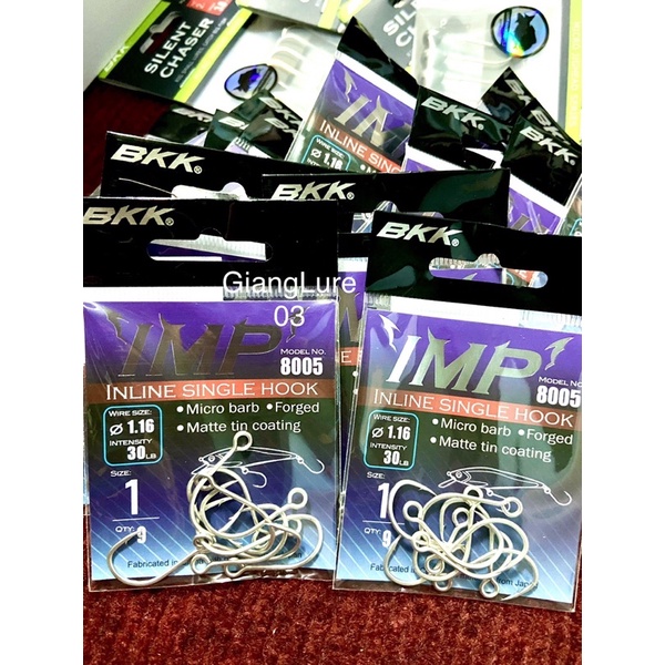 Lưỡi đơn gắn mồi lure Bkk