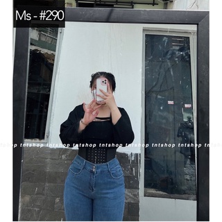QUẦN JEAN DÀI ÔM CẠP CAO CO GIÃN [ TNT SHOP JEAN 60KG 90KG ]