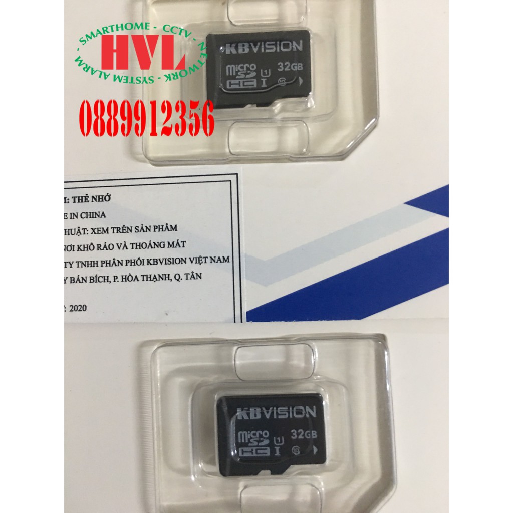 Thẻ nhớ  MicroSD 32GB KBVISION chính hãng