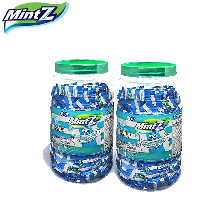 Kẹo Mềm MintZ Duomint , Peppermint - Thương Hiệu OT Hủ 460gr ( 200 viên )