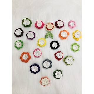 Set 5 Hoa len handmade phụ kiện làm đồ handmade,hoa handmade