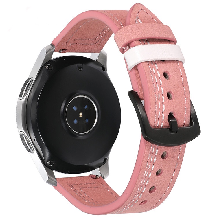 Dây Đeo 20 Da Thay Thế Cho Đồng Hồ Thông Minh Samsung Galaxy watch 4/classic/Active 2 46mm/42mm/40mm/44mm Amazfit GTS 2/3/mini 20mm 22mm