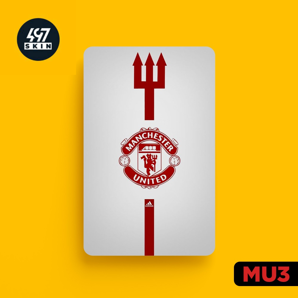 Skin Card Manchester United - Miếng Dán ATM, Thẻ Xe, Thẻ Từ, Thẻ Chung Cư - Chất Liệu Chống Xước - Chống Nước