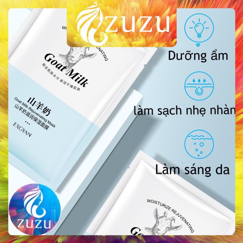 [N125] Mặt Nạ Dưỡng Da Tinh Chất Sữa Dê Dưỡng Ẩm Ngăn Lão Hóa Giúp Da Trắng Sáng Mịn Màng Nội Địa Trung | BigBuy360 - bigbuy360.vn