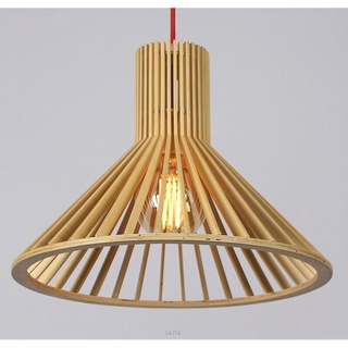Đèn gỗ thả trần đẹp, đèn thả trần gỗ cổ điển decor phòng ngủ, phòng khách, sân thượng, ban công