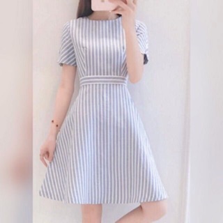 Đầm sọc basic (kèm hình thật)