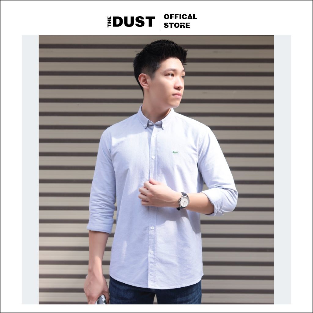 Áo sơ mi nam dài tay trơn cổ bẻ basic LCT, Áo sơ mi nam công sở form slimfit, vải oxford cao cấp