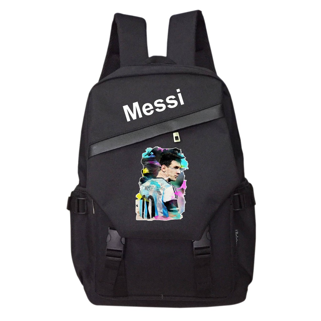 Balo TROY phối nắp in tên và hình cầu thủ Messi 3