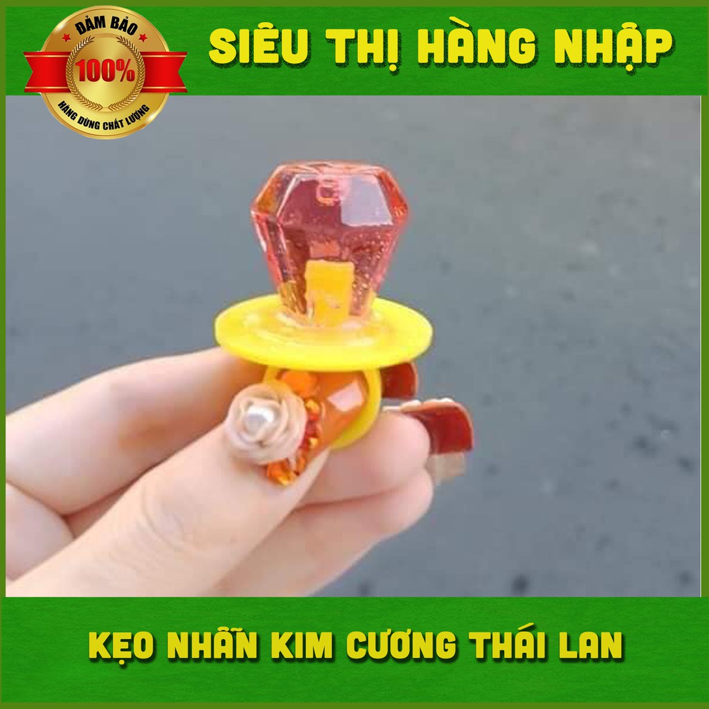 [4 vị] Kẹo nhẫn kim cương RingPop Thái Lan vị dâu, nho, vải &amp; cola, kẹo mút cho bé vừa ăn vừa chơi, lollipop