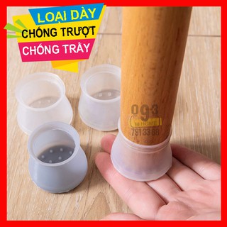 Combo 4 Bọc Chân Bàn Ghế Silicon Chống Trầy