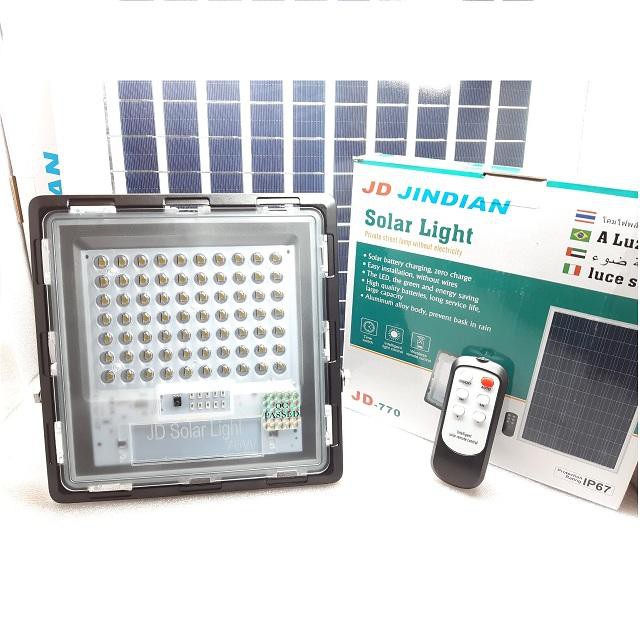 Đèn pha LED năng lượng mặt trời 70W JINDIAN JD-770 - Điện Việt