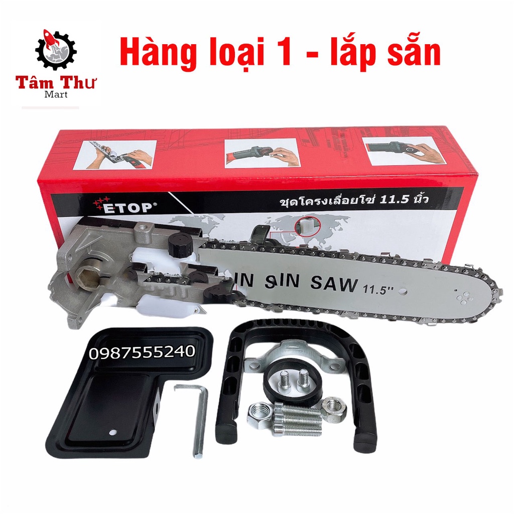 Bộ lam xích gắn máy mài thế hệ mới  Dễ dàng tháo lắp dùng cho tất cả các loại máy mài