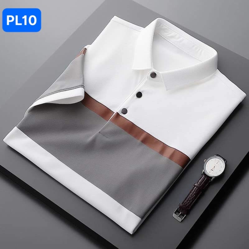 Polo nam kieu dang Việt Tiến dáng suông chất vải mềm, mát đủ size số | BigBuy360 - bigbuy360.vn