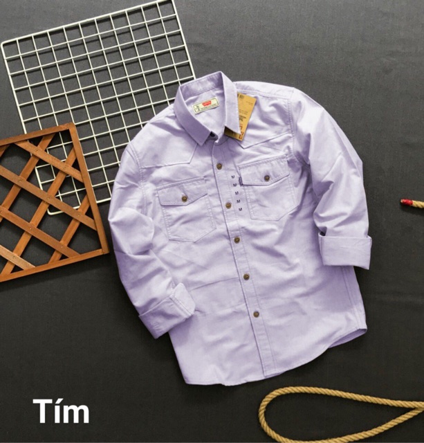 Áo sơ mi nam cổ bẻ - Sơ mi nam thiết kế túi hộp tiện lợi nhiều màu dễ dàng phối đồ - DBP498 | BigBuy360 - bigbuy360.vn