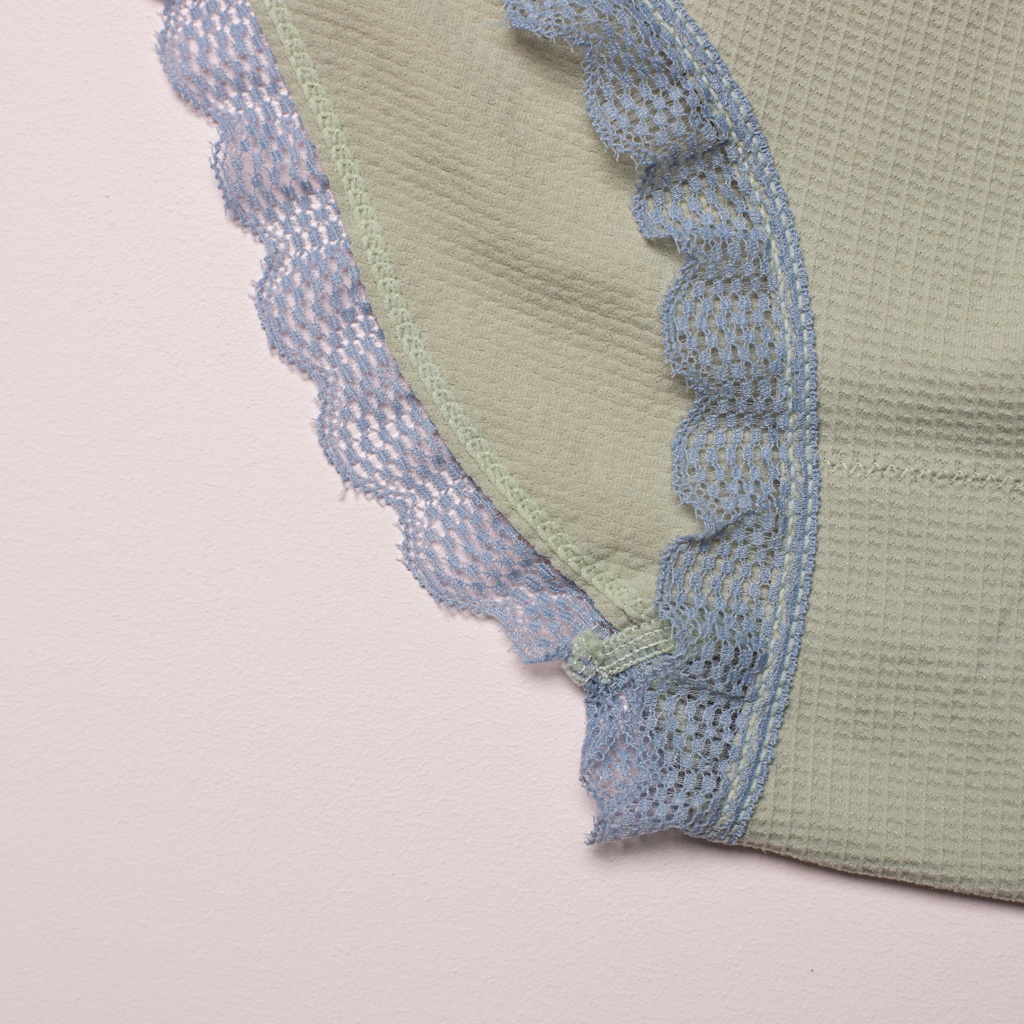 Quần Lót Nữ Cotton Sbra Ô Viền Ren Mềm Mịn Thoáng Mát Không Hằn Vết Kháng Khuẩn QC33