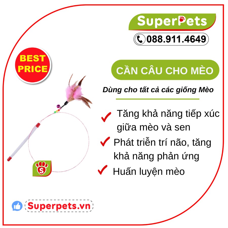 Cần Câu Mèo Giúp Giảm Stress, Năng Động, Khỏe Giá Rẻ