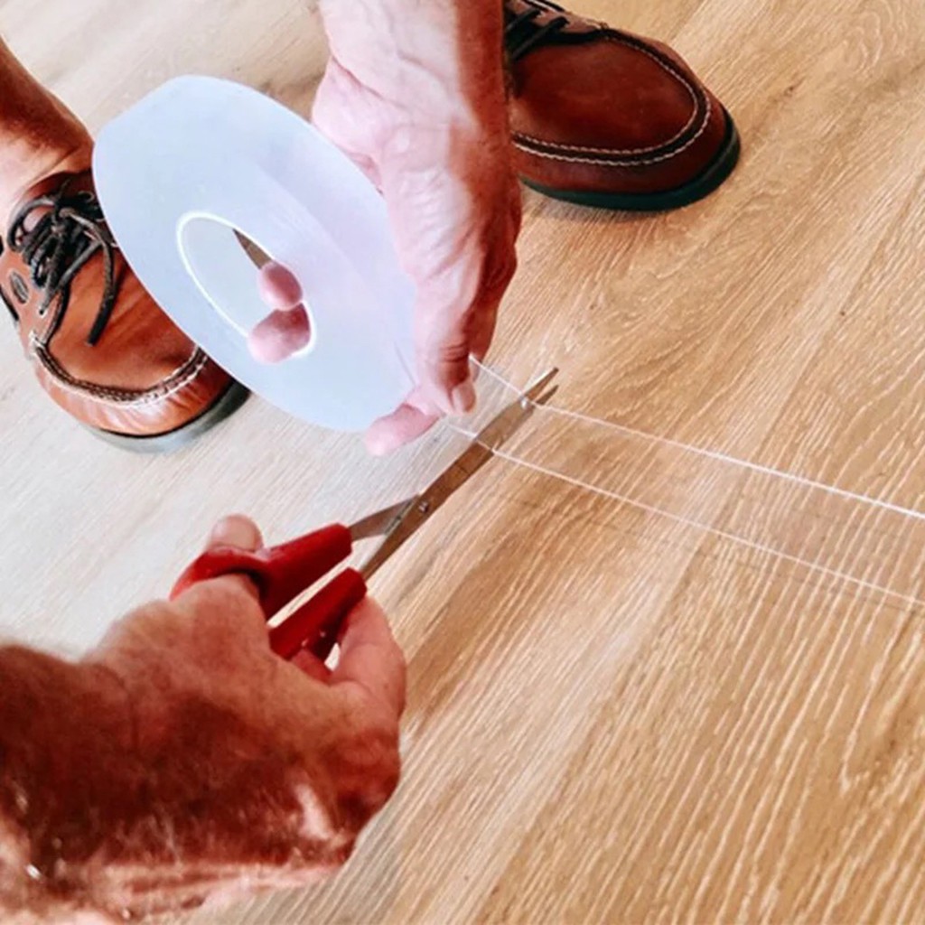 Băng keo 2 mặt Nano trong suốt , chống trượt có thể giặt được Nano Tape Bubble