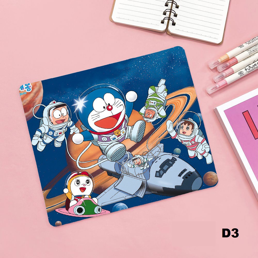 Lót chuột - DORAEMON -Khổ 21x24x3 bo biền