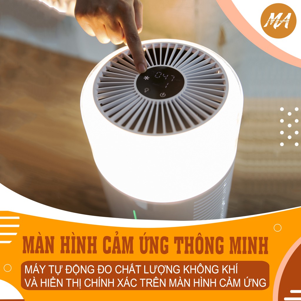 Máy lọc không khí MAX AIR MA025 lọc 99,97% bụi mịn, khử khuẩn, diệt nấm mốc, bảo hành 12 tháng, 1 đổi 1, hàng chính hãng