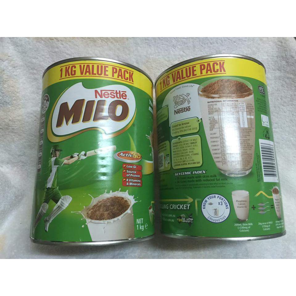 Sữa bột Milo Úc1KG úc nội địa .