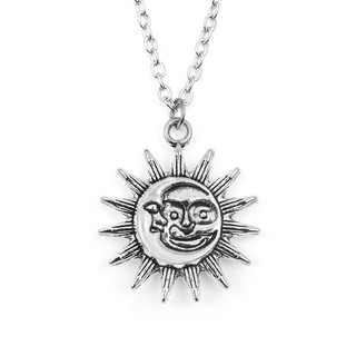 Vintage style moon and sun pendant
