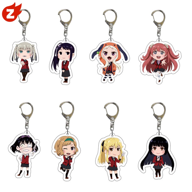 1 Móc Khóa Acrylic Hình Nhân Vật KAKEGURUI Jabami Yumeko