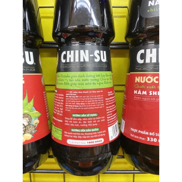 Nước tương nấm Shitake Chinsu chai 330ml