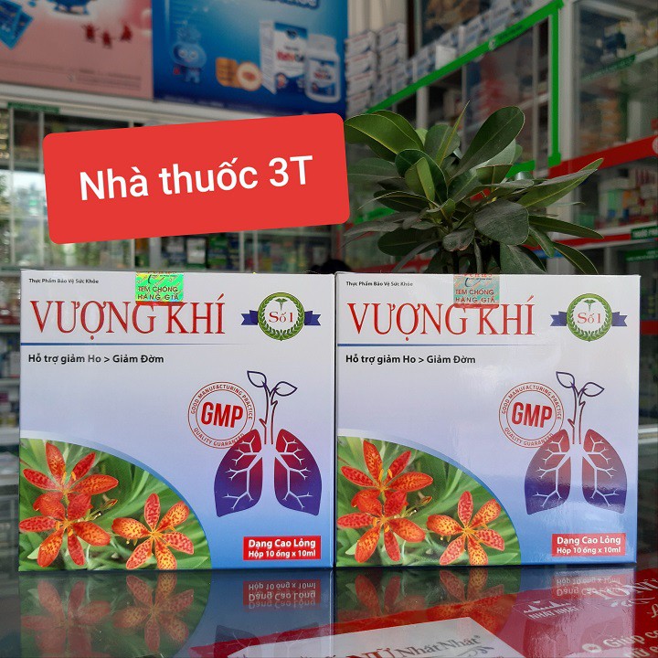 Vượng khí - giảm ho, giảm đờm, bổ phổi, nâng cao sức khỏe hô hấp, dạng ống tiện dụng. Hộp 10 ống.